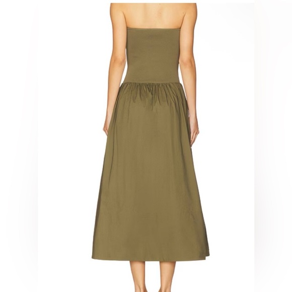 Pistola Mavo Strapless Olive Dress NWT - Picture 3 of 3